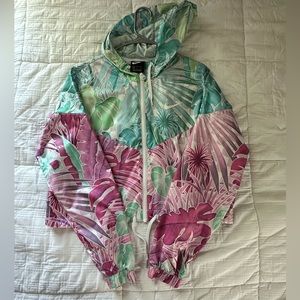 Nike floral windbreaker